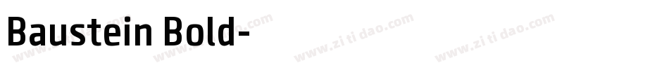 Baustein Bold字体转换
